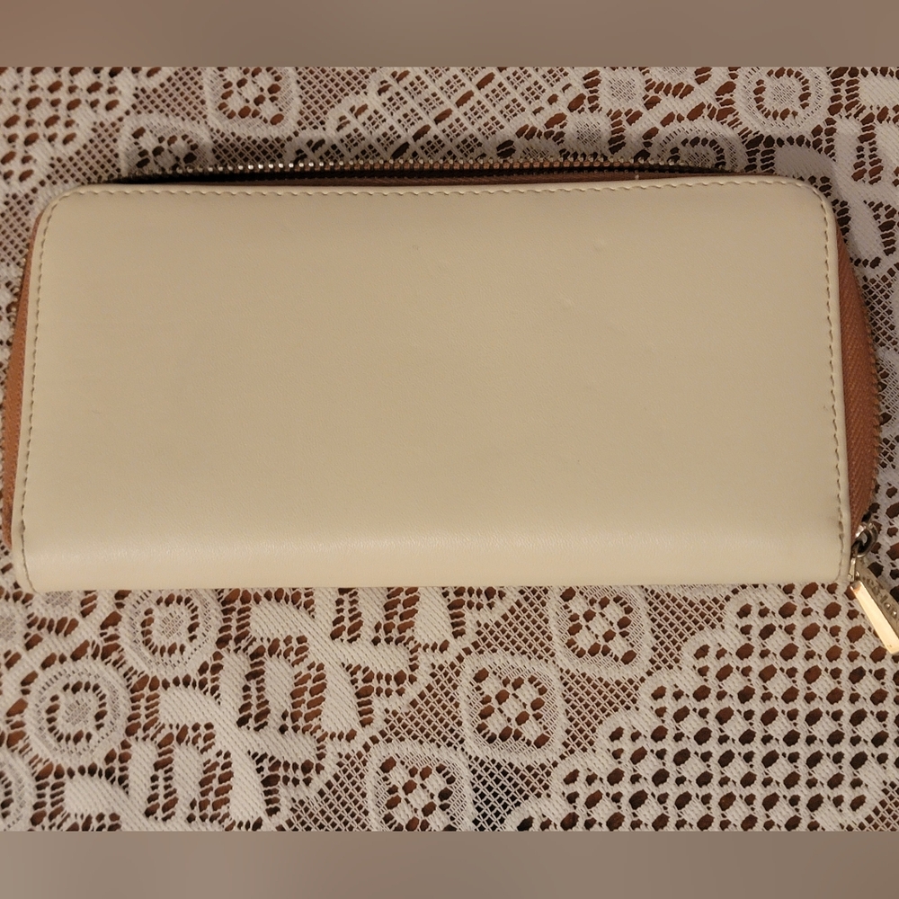 Cream And Tan Wallet